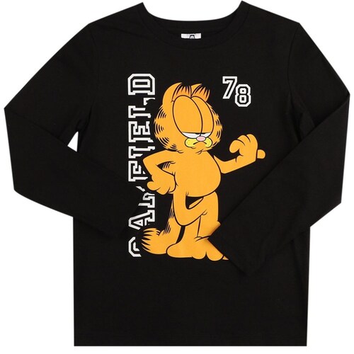 Pijama Playera Manga Larga Pantalón con Estampado Garfield para Niño