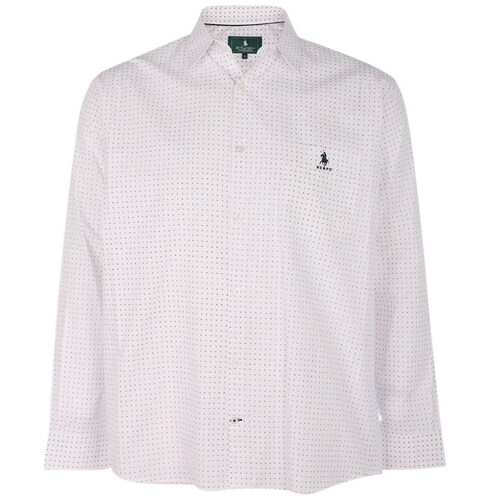 Camisa Polo Club Manga Larga Blanco para Hombre