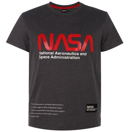 Playera Nasa Manga Corta Estampada para Hombre
