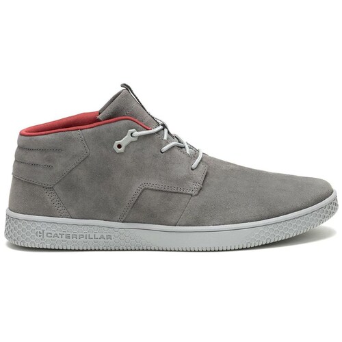 Tenis Caterpillar en Piel Nubuck Gris