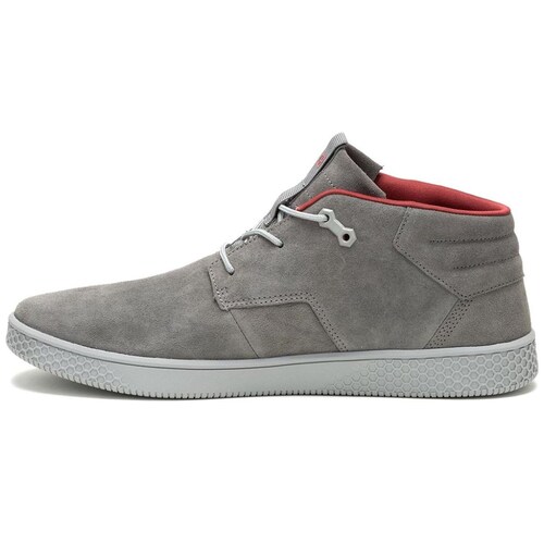 Tenis Caterpillar en Piel Nubuck Gris