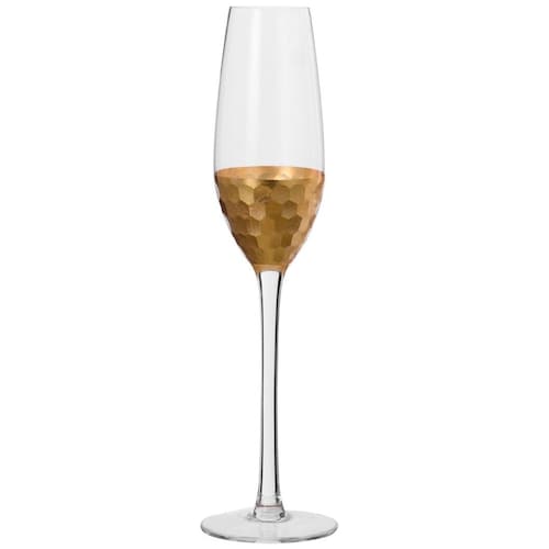 Copa con Base Decorada en Dorado para Champagne Home & Details