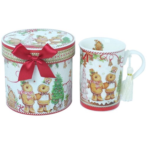 Taza Recta Navidad Gingerbread Sears