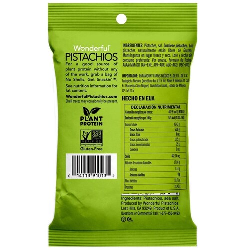 Pistaches Sin Cáscara Tostado y Salados