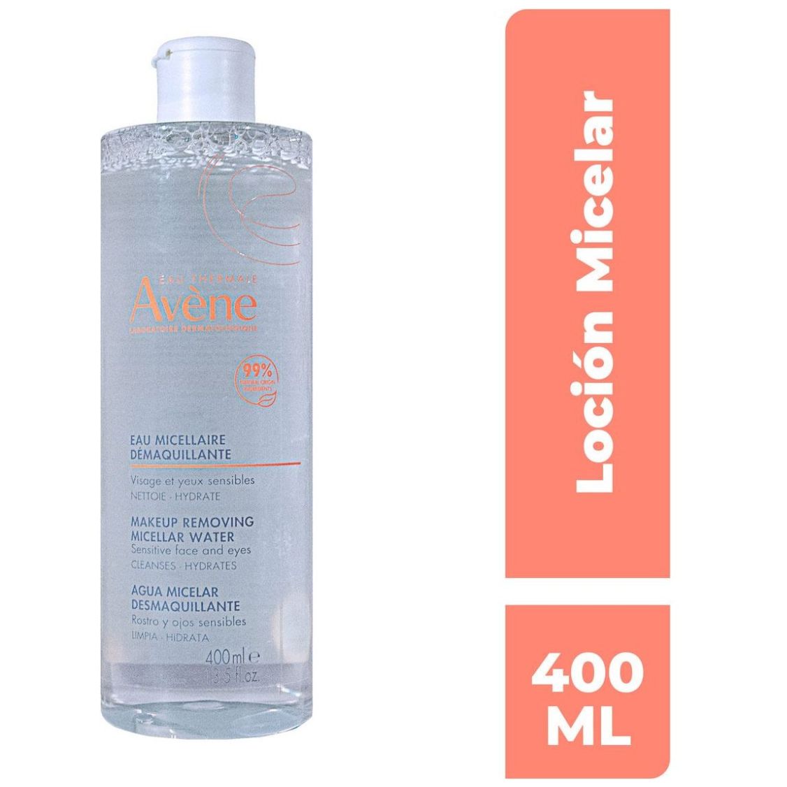 Avène Agua Micelar Desmaquillante 400 ml image number 0