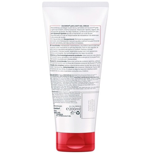 Eucerin Ph5 Ligth Gel Cream 200 Ml