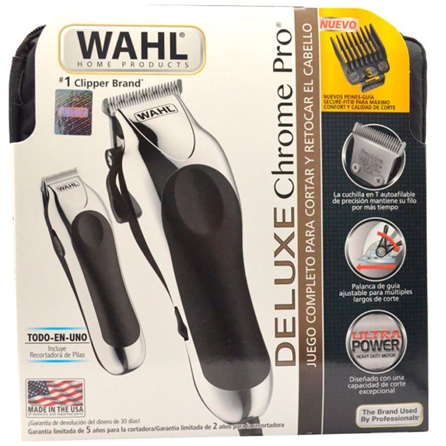 Cortadora de cabello wahl deluxe chrome pro sale