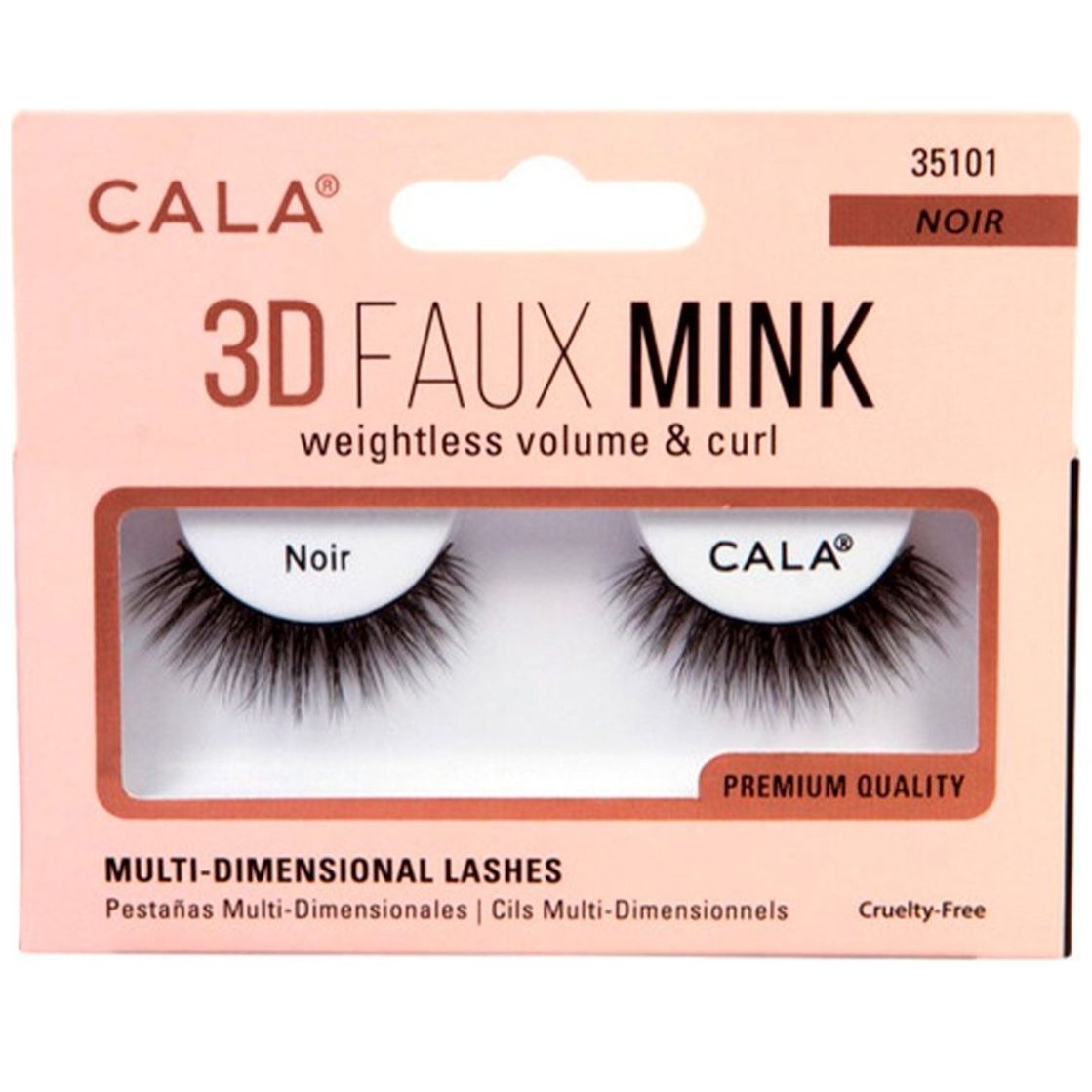 Cala Pestañas Postizas 3D Faux Mink Lashes Noir image number 0