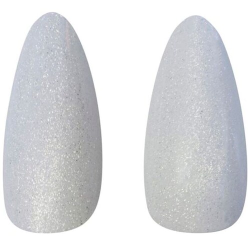 Kit Uñas Postizas Velvet Medium Almond Perla Cateye 24 Piezas