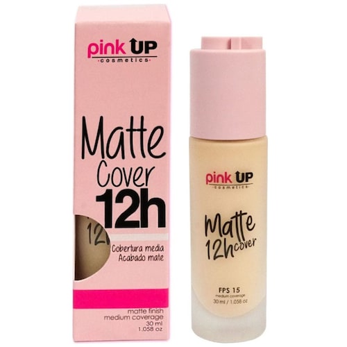 Maquillaje Líquido Mate Pink Up Pale 100 Matte 12H Cover