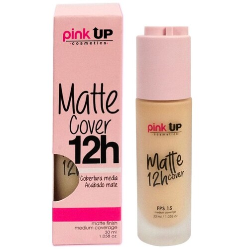 Maquillaje Líquido Mate Pink Up True Beige 400 Matte 12H Cover