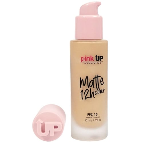 Maquillaje Líquido Mate Pink Up True Beige 400 Matte 12H Cover