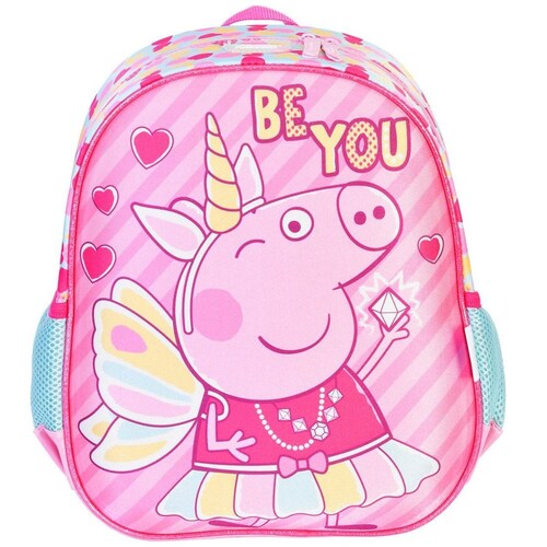 Mochila Kinder Peppa Pig Rosa Keepack
