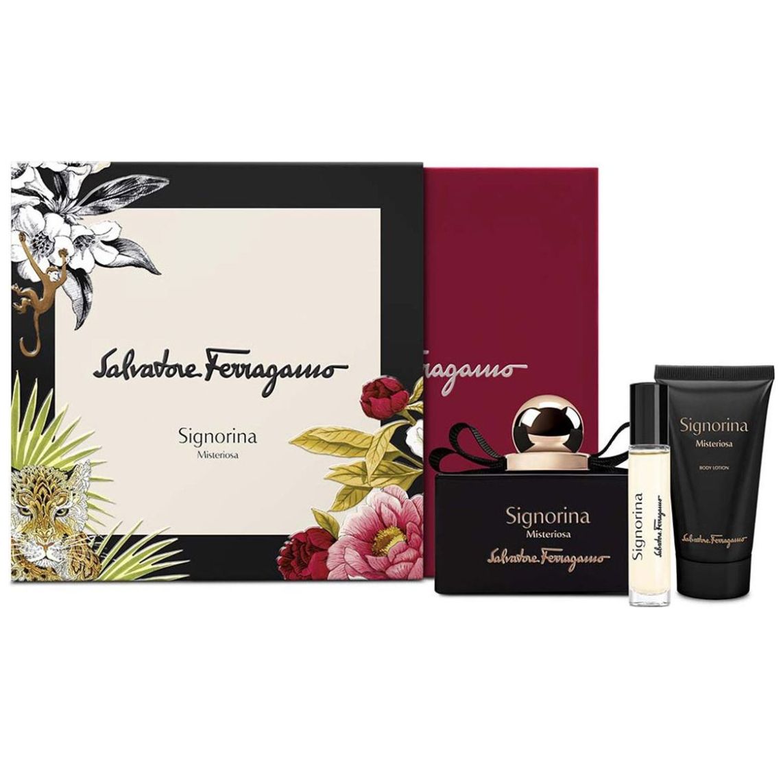FERRAGAMO Signorina Misteriosa セット Set Eau de Parfum Ferragamo 3Pc Signorina Misteriosa 100 Ml para Mujer