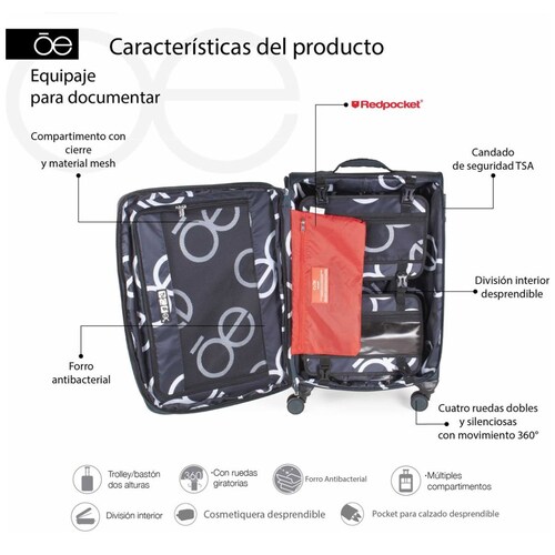 Maleta Belove 24" Morado Cloe