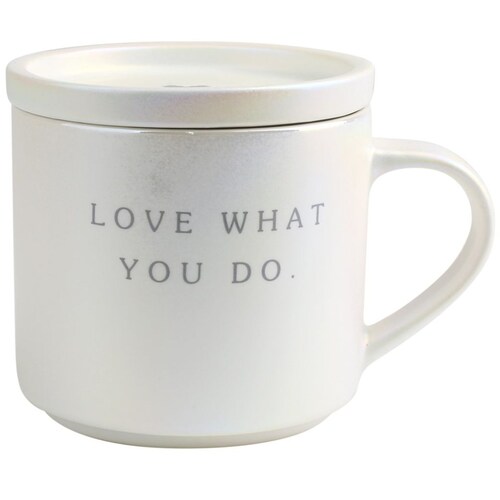 Taza Blanca de Porcelana con Frases Home& Details