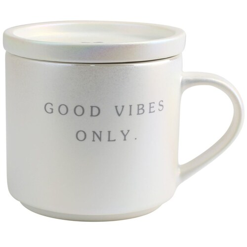 Taza Blanca de Porcelana con Frases Home& Details