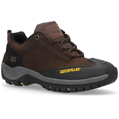 Tenis Caterpillar en Piel Café