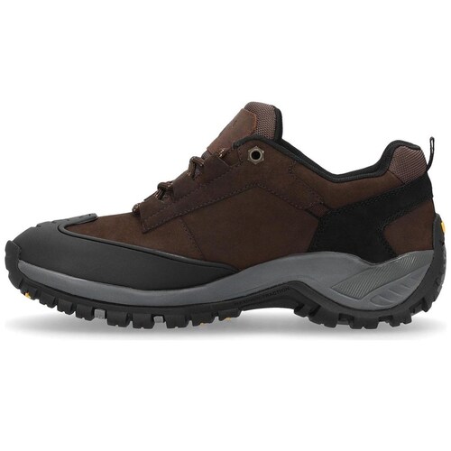Tenis Caterpillar en Piel Café