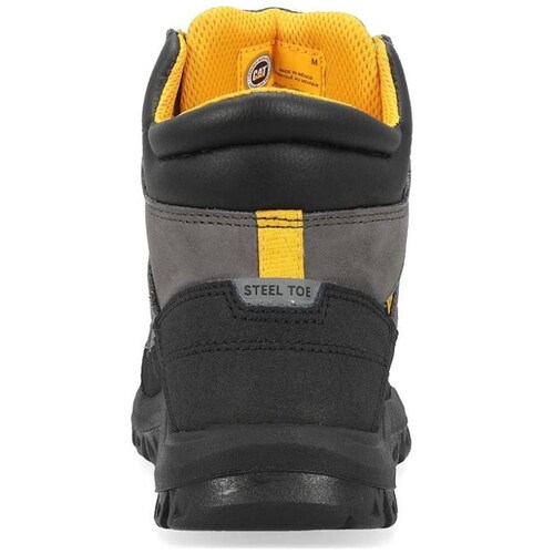 Bota Industrial Caterpillar en Piel Gris