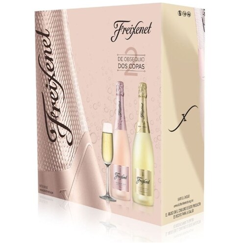 Vino Espumoso Freixenet + 2 Copas
