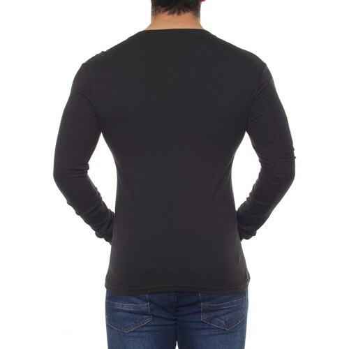 Playera Manga Larga para Hombre Silver Plate