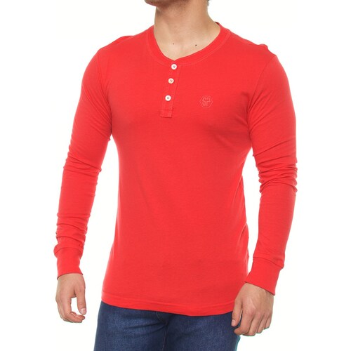Playera Manga Larga para Hombre Silver Plate