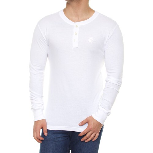 Playera Manga Larga para Hombre Silver Plate
