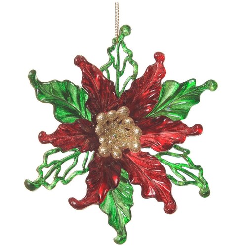 Colgante Nochebuena de Plastico 11Cm