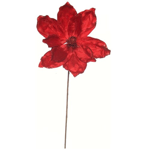Flor de Magnolia Color Rojo 35Cm