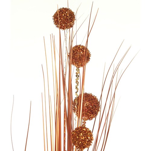 Rama con Esferas Color Bronce 75Cm Hungs
