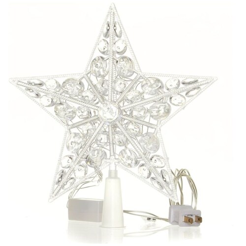 Estrellas Ppico de Arbol Fco Led  Color Mediana