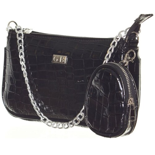 Bolso Charol Negro Gianni Bini Antonella para Dama
