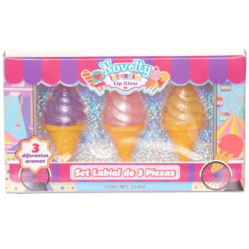 Kit Lip Gloss para Niñas Go Fun