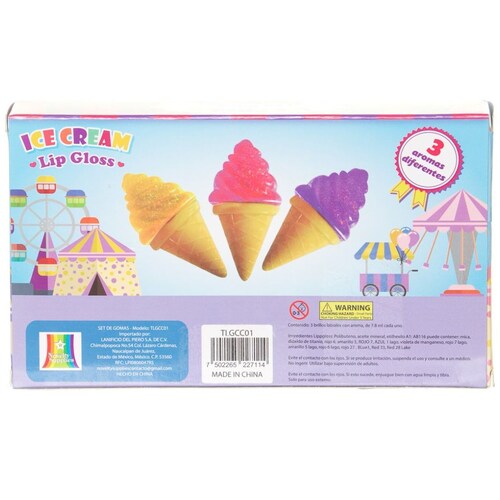 Kit Lip Gloss para Niñas Go Fun