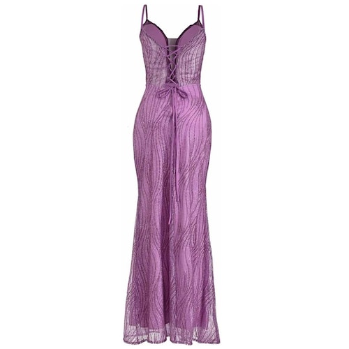 Vestido Largo Pink Gallery Tul para Mujer