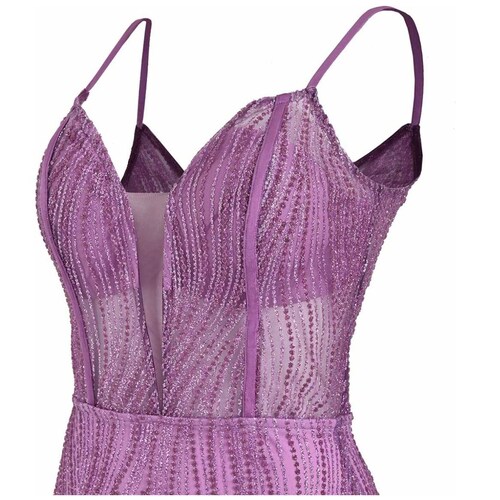 Vestido Largo Pink Gallery Tul para Mujer