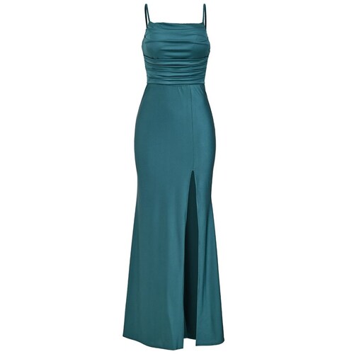 Vestido Largo Pink Gallery Licra Satinada para Mujer