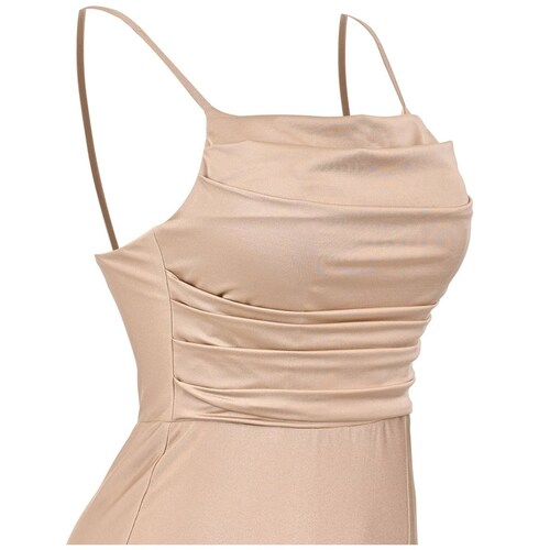 Vestido Largo Pink Gallery Licra Satinada para Mujer