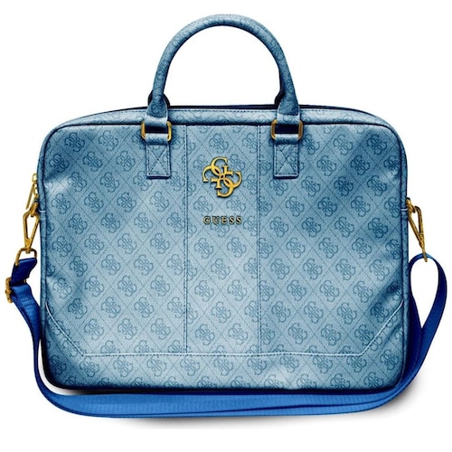 Portafolio Portalaptop Azul Guess 16" 4G Big Logo