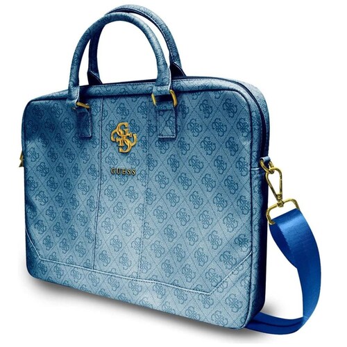 Portafolio Portalaptop Azul Guess 16" 4G Big Logo