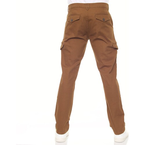 Pantalón Cargo Stretch Gabardina para Hombre Silver Plate