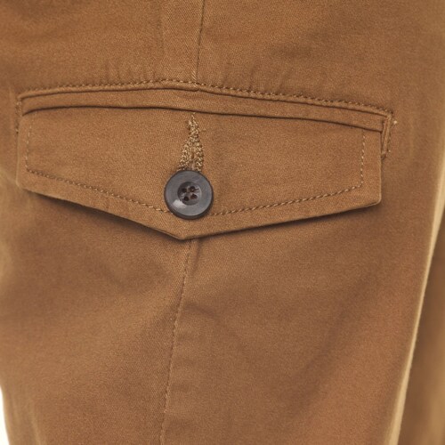 Pantalón Cargo Stretch Gabardina para Hombre Silver Plate