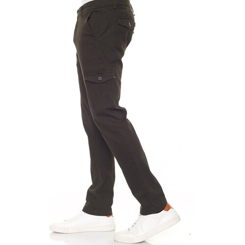 Pantalón Cargo Stretch Gabardina para Hombre Silver Plate