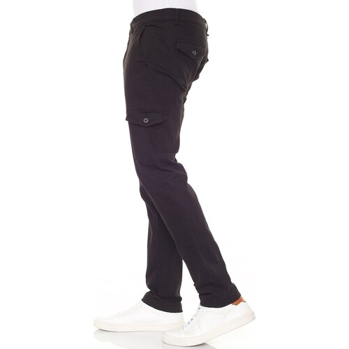 Pantalón Cargo Stretch Gabardina para Hombre Silver Plate