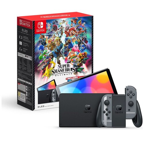 Consola Nsw Oled Smash + Juego + 3 Meses Nintendo Switch Online