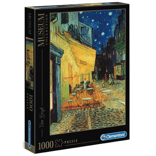 Rompecabezas 1000 Piezas Museum Collection Café de Noche en París - Van Gogh Clementoni