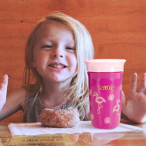 Vaso Entrenador 360° Nuby Wonder Cup Rosa