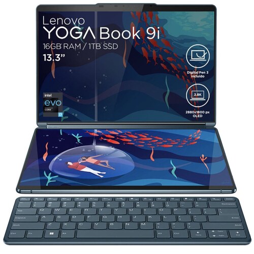 Laptop Lenovo Yogabook 9 13Iru8 Ci7 16Gb 1Tb + Teclado y Pluma