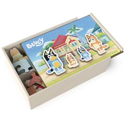 Rompecabezas Madera Bluey